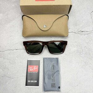Ray-Ban Unisex RB4396 Bio-Based Rectangle Polarized Sunglasses Brown